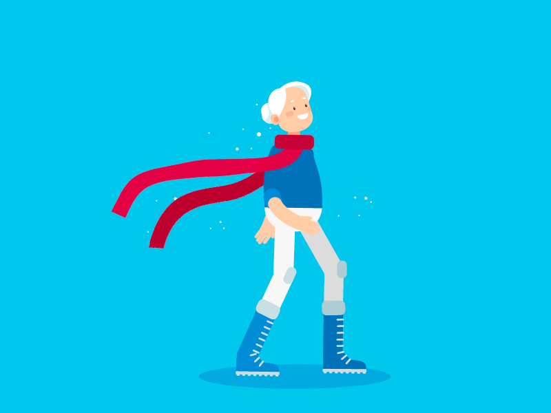 Funny Girl after affects animation characters newyear winter
