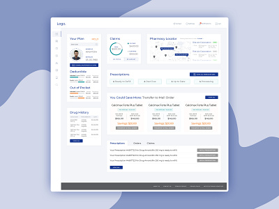 Health Insurance Dashboard Design dashboard design dvait studio india ui ux web website