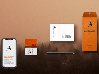 antonymic branding mockup brand branding design illustrator logo pixelperfect ui ux