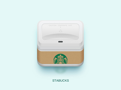 A Stabucks icon coffee realistic icon