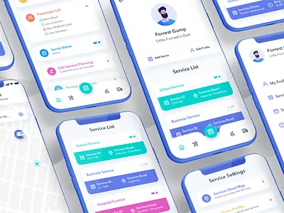 Gumper Service Planner App mobile mobile app school app service app ui ux