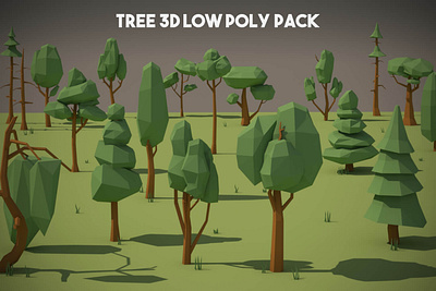 Free Tree 3D Low Poly Models 3d game assets gamedev low poly low poly lowpoly lowpolyart tree