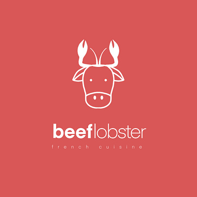 Logo Beef Lobster branding design illustraion logo logo design