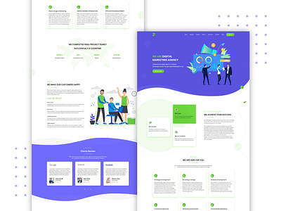 ZB Digital Marketing Landing page landing page landingpage website design website mock up