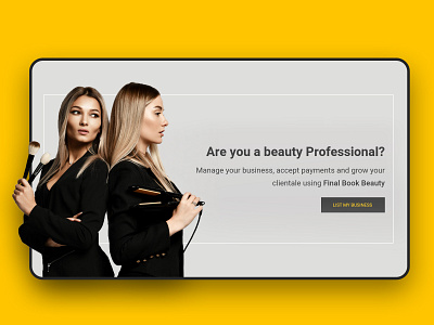 Landing Page beauty beauty app branding clean custom web design design ecommerce illustration landing page marketplace app typography ui ux web website