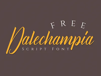 DALECHAMPIA - FREE SCRIPT FONT beauty brand calligraphy cosmetic culinary dafont font fonts food free free font free script font freebies italic music script typography wedding