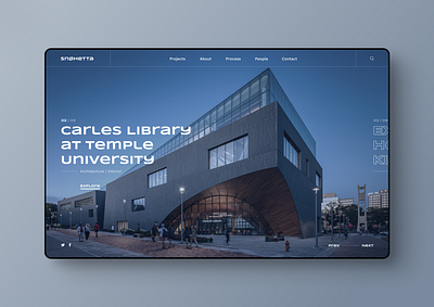 Snohetta Architecture architecture design desktop homepage interface interior minimal modern redesign ui web