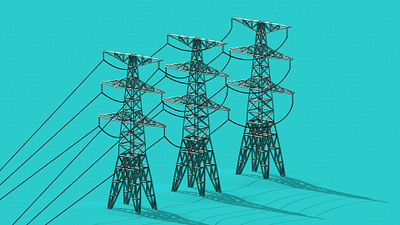 POWERGRID 3d animation cinema4d design graphic illustration render