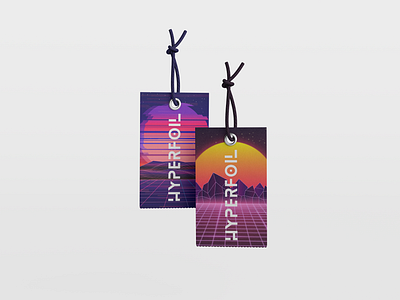 Hyperfoil Logo + Clothing Tags adobe illustrator adobe photoshop brand design brand identity branding clothing brand design fashion futuristic graphic design label logo logocore tag tag design vector