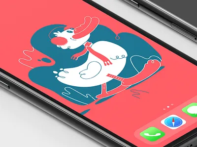 Winter duck wallpaper cold duck phone screenshot walk wallpaper winter