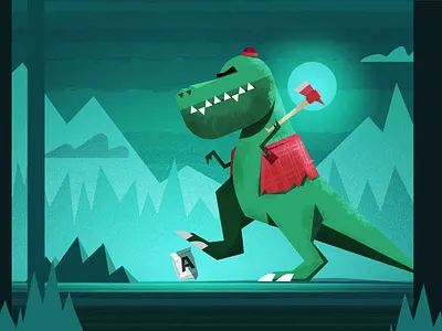 Doritos VS T-Rex character character design design flat illustration illustrator photoshop vector