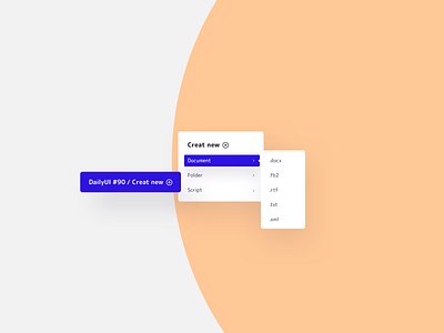 Create new (dropdown) 090 add creat daily ui dropdown element kit new