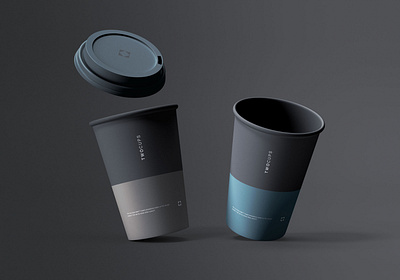 Two Disposable Coffee Cups Mockup branding coffee coffee cup coffee package cup cup design cup mockup free download freebie graphicpear mockup mockup design mockup download psd psd download psd mockup