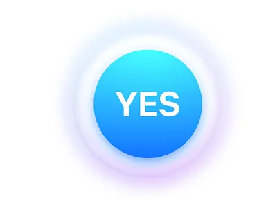 YES action button app app design button button design button ui buttons clean design desktop desktop design gradient icon logo minimalistic mobile ui ux webdesign yes