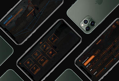 Interactive Rock tools Catalogue app design enterprise minimal product ui uxdesign