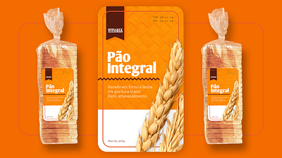 Product Redesign - Pão Integral branding graphic design illustration label photoshop product design typography ux