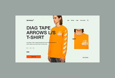 Off-White™ - Product Page Concept clean concept creative design ecommerce minimal offwhite product simple ui design ux design website