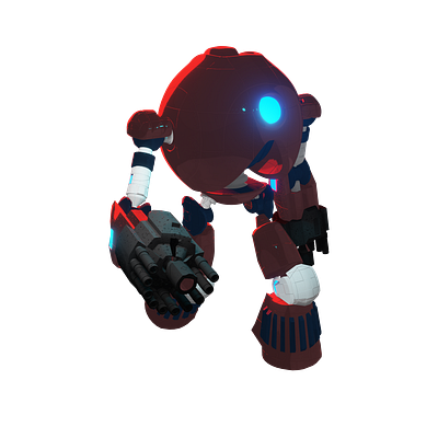 Bad-asphere v001 3d blender character character design game asset robotics space sphere