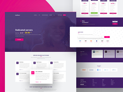 Hostimul - Web Hosting Platfrom app brand branding design hosting modern template ui ux web web design