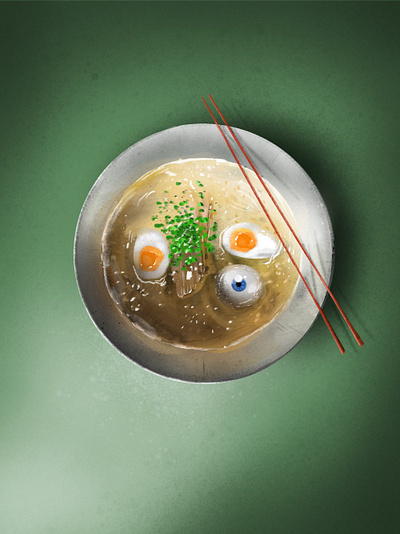 Ramen artwork illustration illustration art paint procreate