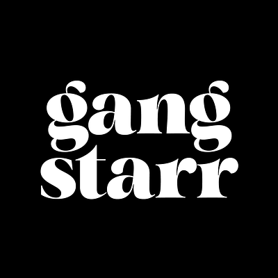 Gang Starr fonts hip hop type type design typedesign typeface typography typography design