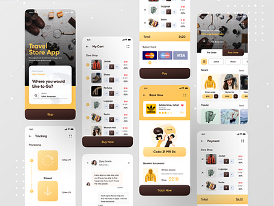 Travel Store App booking booking system booking.com bookings ecommerce ecommerce app ecommerce design illustration ios app ofspace store travel travel agency travel app travel store traveling travelling wallet app