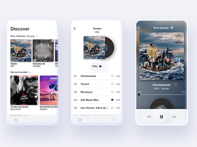 Music app app application interface mobile music music player player smartphone streaming uidesign ux uxdesign