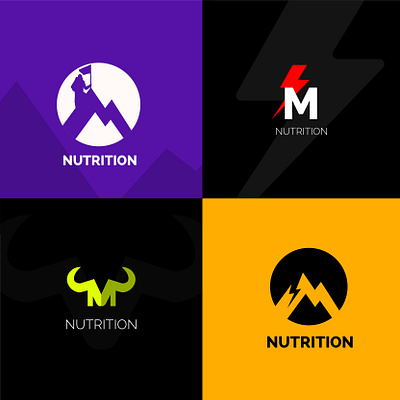logo shot energy logo logodesign man nutrition power supplement