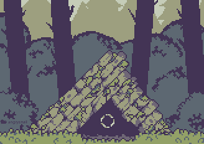 Cave Entrance 8bit environment design gameart illustration pixel pixel art pixelart pixels retro sprite