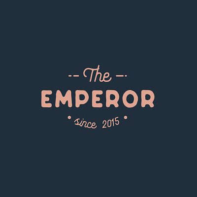 The Emperor branding clean creative design designs illustration logo logodesign logotype minimalist modern typography