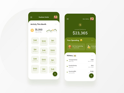 Expenses & Savings Habits App app cards colors design icons ios typography ui ux visual design