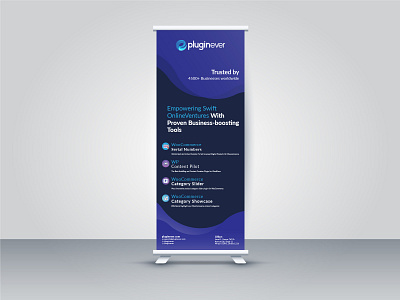 Roll Up Banner banner modern promotional banner roll up banner