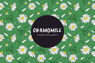 Chamomile Vector Free Pattern chamomile free freebie graphics pattern typography vector