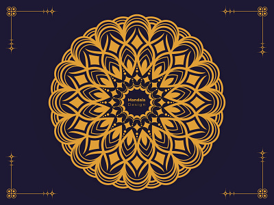 Luxury ornamental mandala background design in gold color background design gold luxury mandala