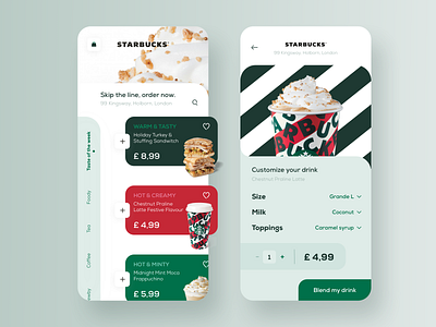 Starbucks order mobile app app design application coffee design drinks ecommerce ecommerce app entrepreneurs minimal mobile mobile app modern order ordering shop starbucks startups ui ux