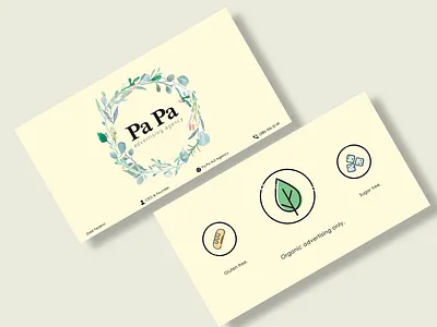 Pa Pa Advertising Agency branding business card design icon illustration logo typography vector
