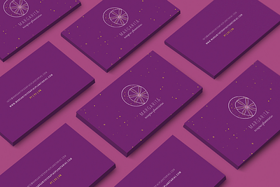 Margarita Terapias Planetárias branding business cards business cards design cards cards design daisy daisy logo graphicdesign holistic holistic design holistic therapies logo deisgn logo design logotype moon purple therapist branding therapist business cards therapy yellow