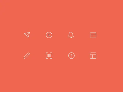 TouchBistro Icons app icon icon design icons illustration line icons minimal minimal icons minimalist mobile app ui vector web