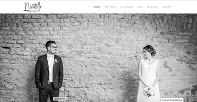 Wedding Photographer Website design dribbble followers ui ux web web design webdesign webdesigner website