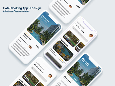 Hotel Bookng App adobexd ios iphonex mobile ui prototype uidesign