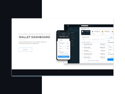 Wallet dashboard dashboad dashboard ui design ui wallet