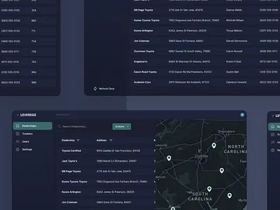 Dealership Inventory Management II auction lot cars dark mode dark ui dealership internet of things iot
