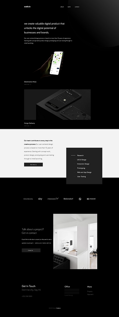 scale io 2019 branding clean concept design flat minimal ui ux web website