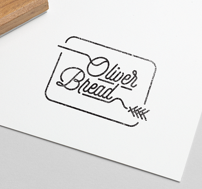 Oliver Bread branding branding design bread food gluten logo rejects script logo typography wheat