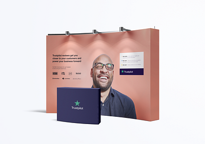 Trustpilot – Exhibition Stand australia build conference exhibition mockup print stand stars trustpilot