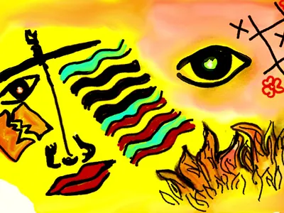 Abstract Digital Art - "It's Over Now" abstract art abstract painting artist artwork conceptual art digital art modern art