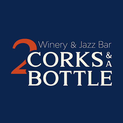 Two Corks and a Bottle Logo brand brand identity branding logo logo a day logo design logo design branding logo designer logo mark logodesign logotype wine bottle wine logo winery winery logo