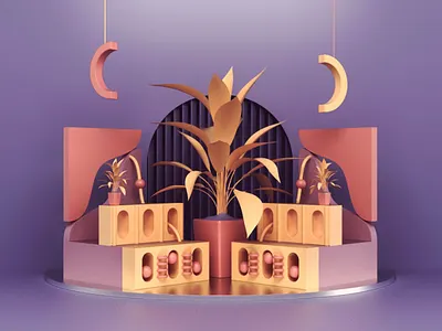 Animation 3d abstract animation art composition design loop render webshocker