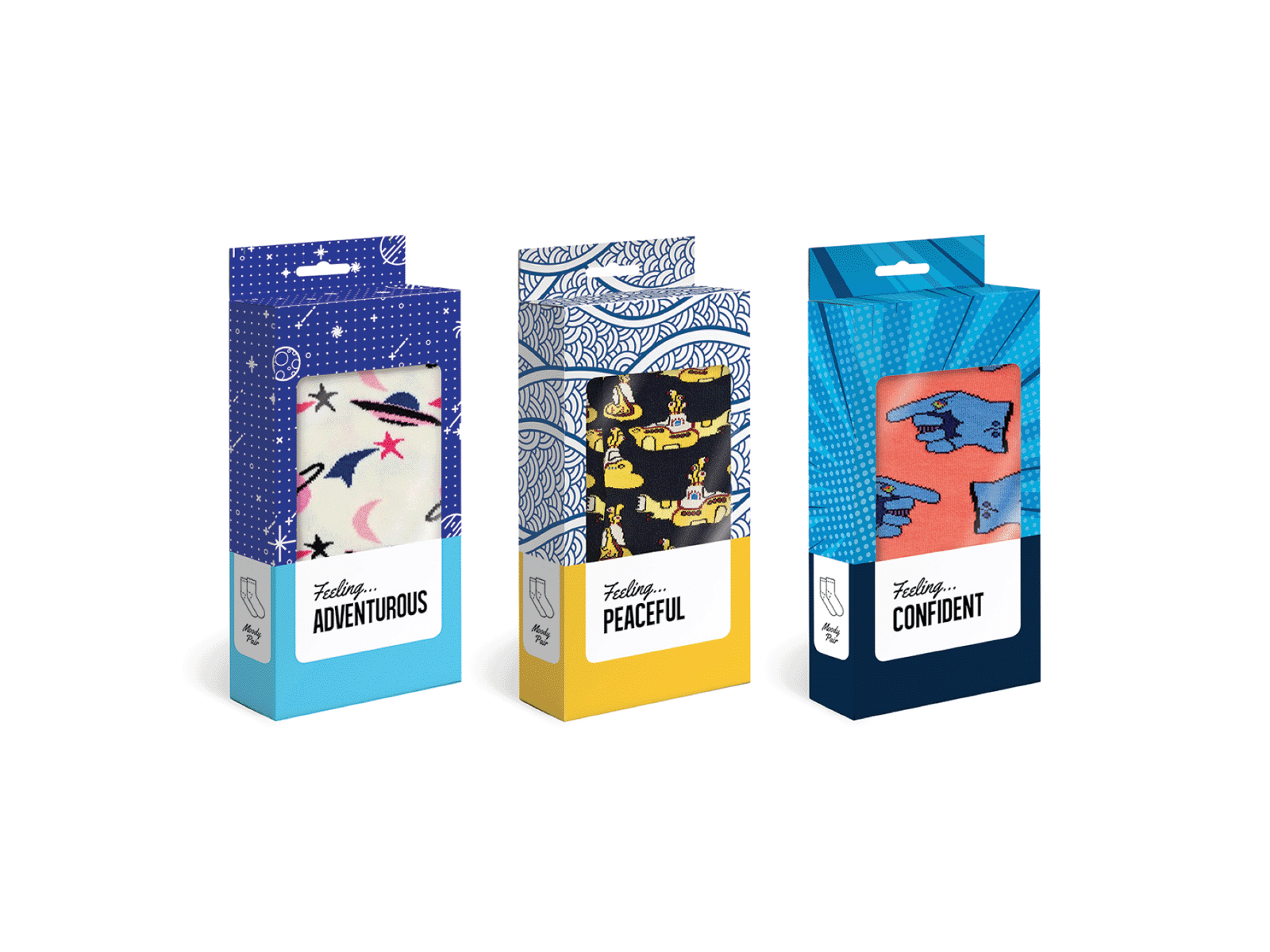 Socks package design creative design package design playful