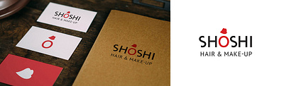 Shoshi hair and mack-up brand identity design branding business card hair logo make up